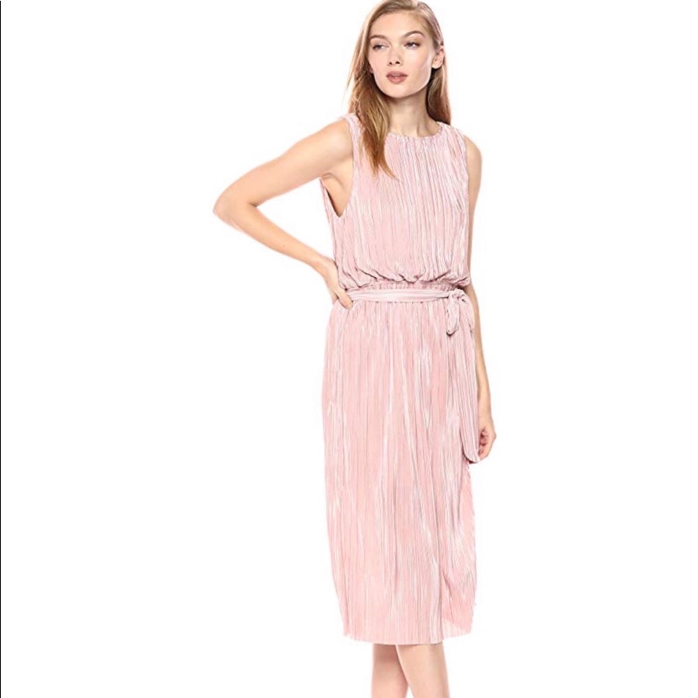 Soft Pink BB Dakota Pleated Dress